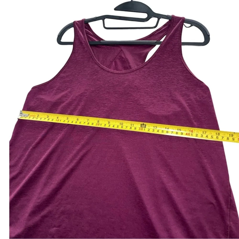 Lululemon Athletica Women's Essential Pleated Marvel Red Purple Tank M/L (8-10) - Image 8