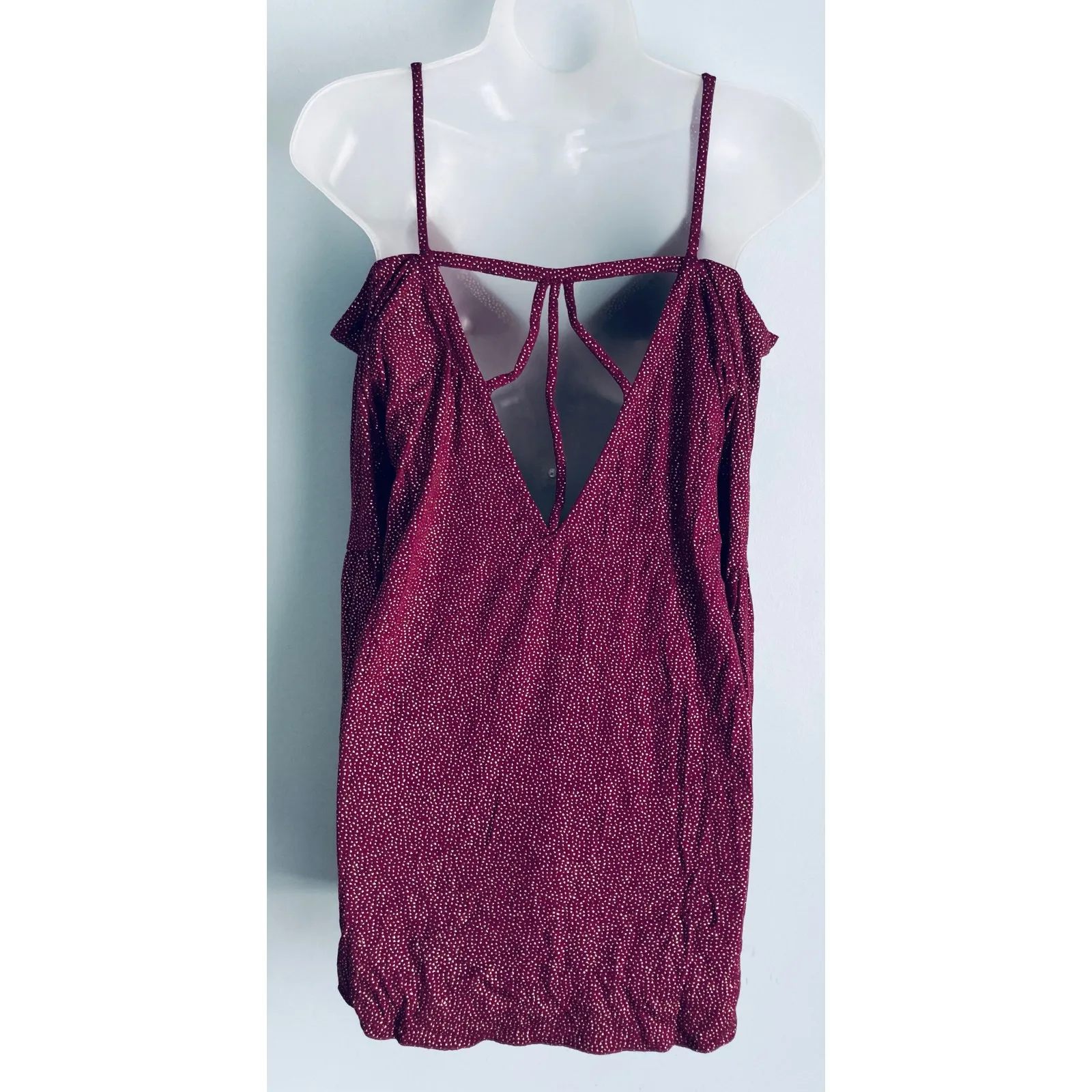 Women’s Long Sleeve Top Bell Sleeve Gold Shimmer Off Shoulder Glamour Coquette - Image 11