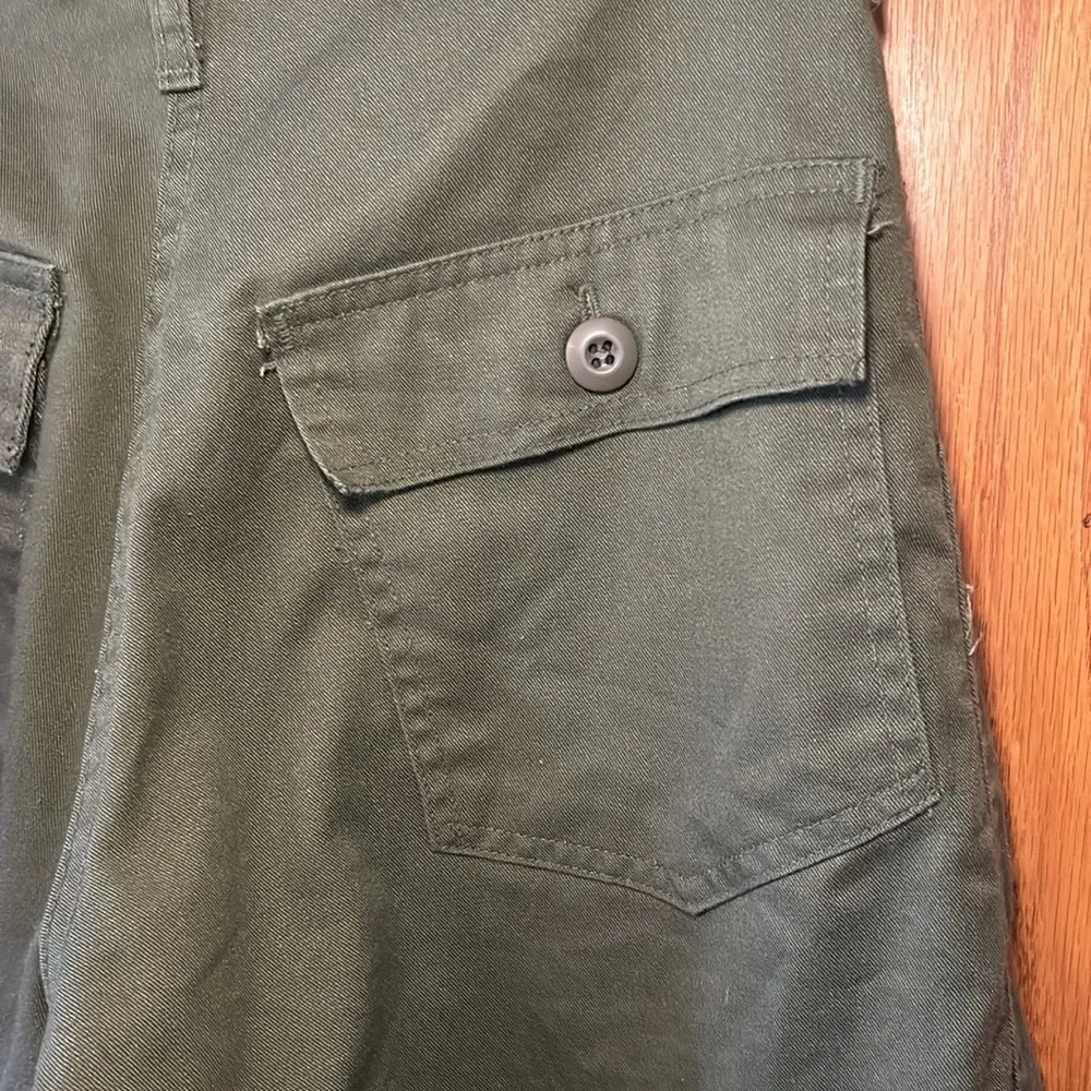 Reformation Pants - Olive Green with Button Back Pockets, Womens Size 26 - Image 4