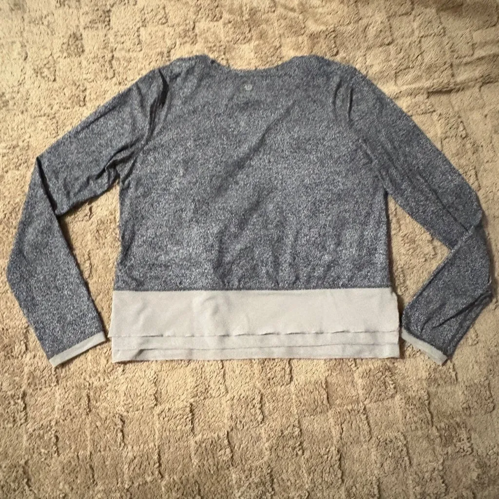 Lululemon Sole Training Long Sleeve Running Top UV Protect Shirt White Chrome 4 - Image 4