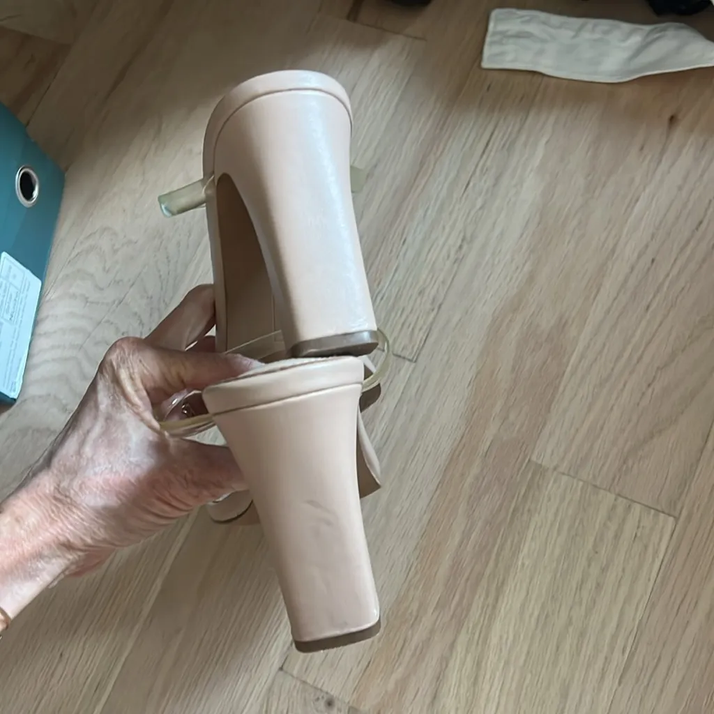 STEVEN by Steve Madden. Size 9. Clear hells. 3.5in heel. - Image 4