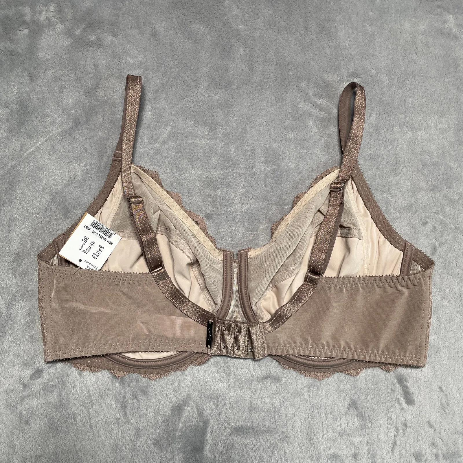 Chantelle Bra Womens 40DD Tan Rive Gauche Full Coverage Underwire Hazel New - Image 2