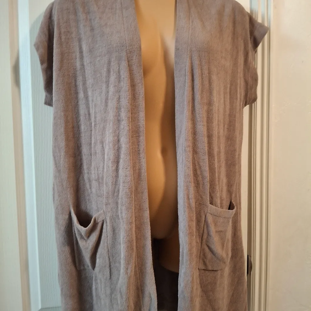 Barefoot Dreams XL Open-Front Cardigan Vest - Image 4