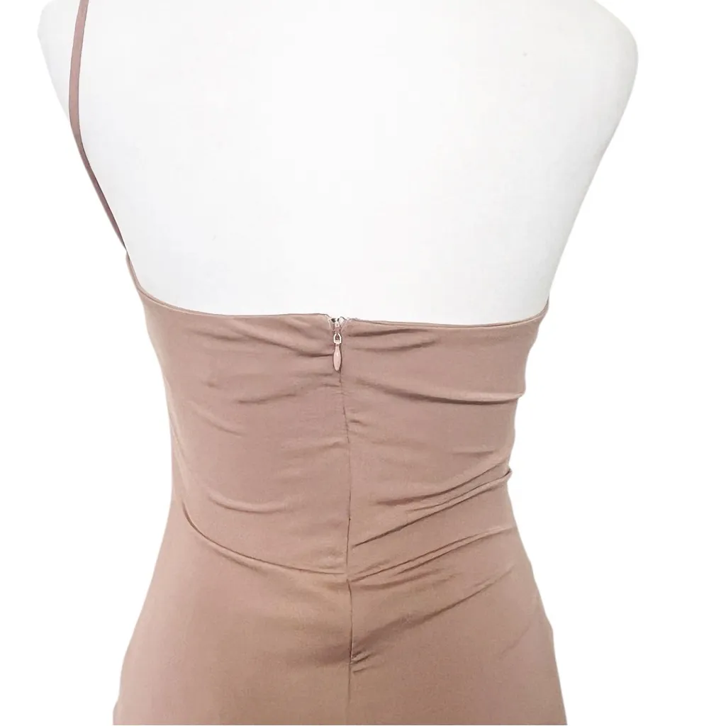 Privacy Please Mona Midi Dress Women’s Small Brown Strappy Bodycon Minimal - Image 6