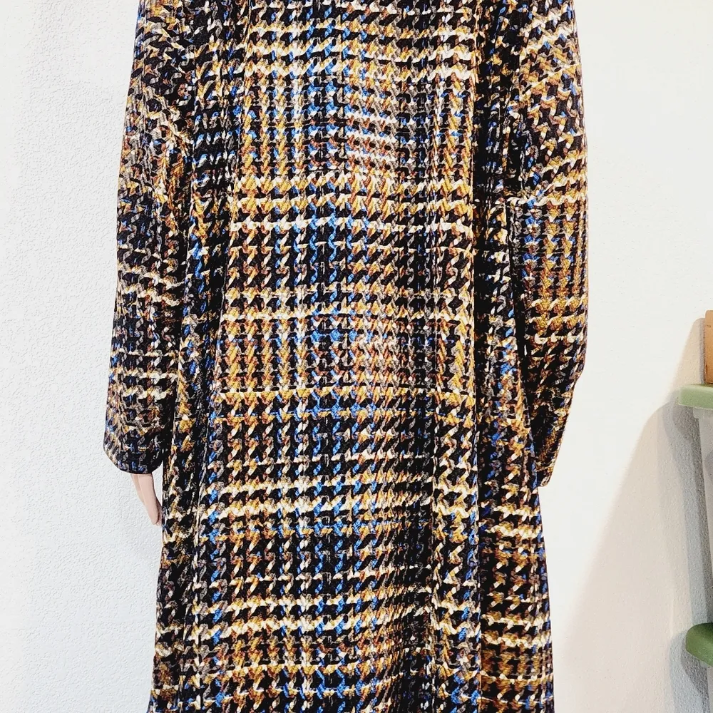 Susan Graver Petite Printed Duster Cardigan With Pockets Size 3XP - Image 5