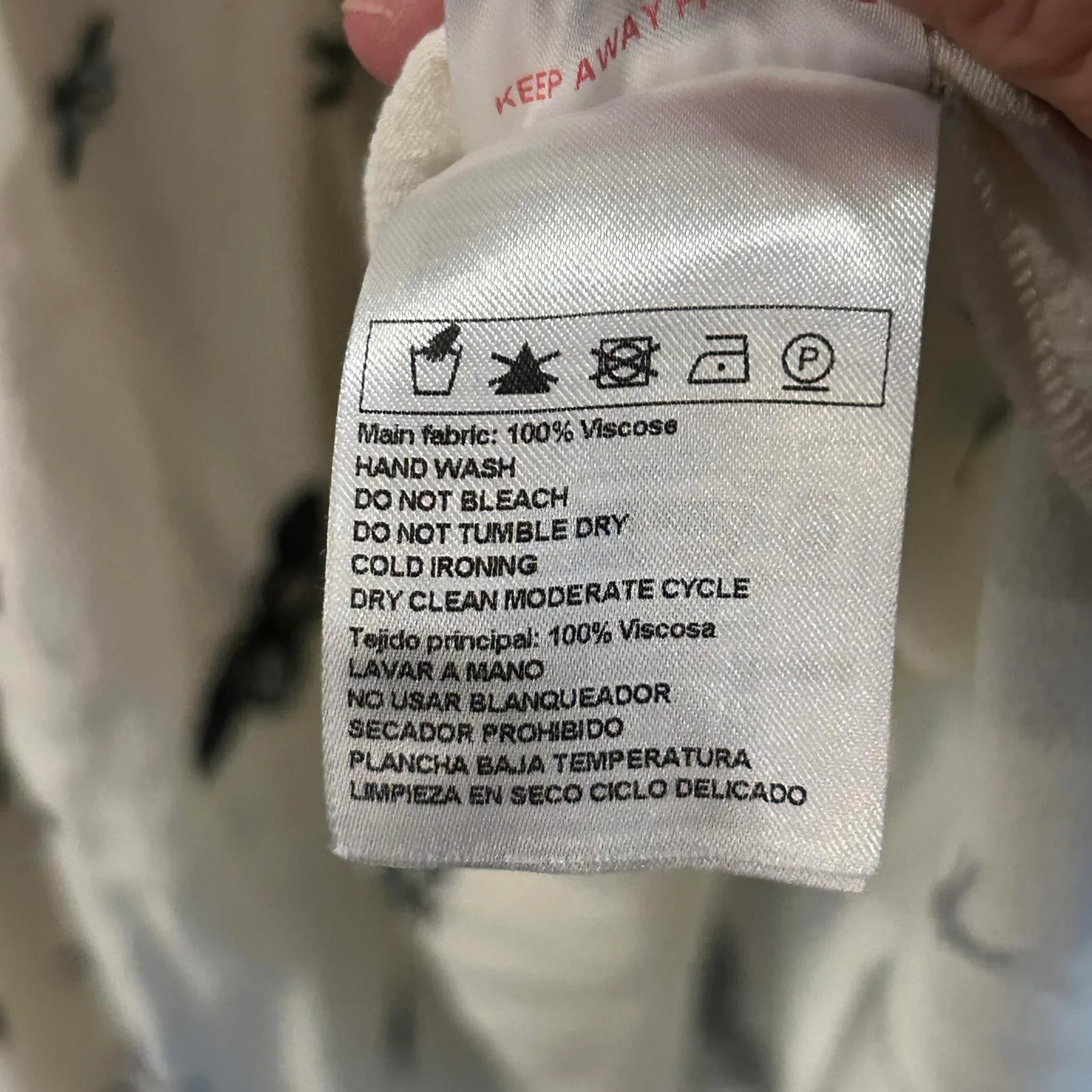 BA&SH Women's Mini Dress White Butterfly Print Size 1 Cottage - Image 8