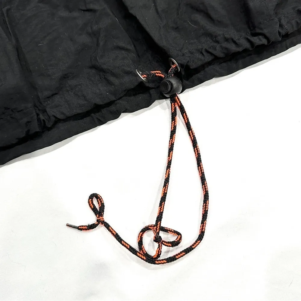 Vintage 90s Street Closed Neon Black Colorblock Half Zip Windbreaker Pink - Image 9