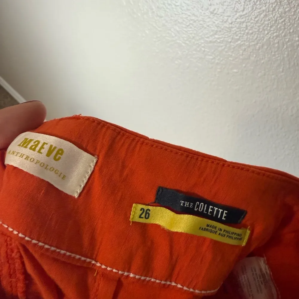 Anthropologie Maeve Vibrant Orange the Colette Trousers - Image 3