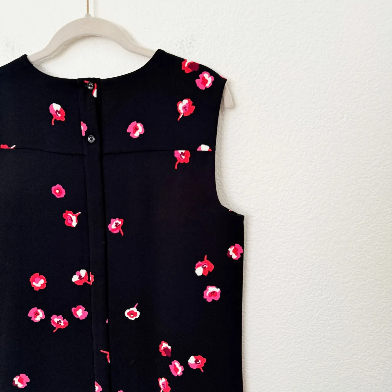 [Kate Spade New York] Black Cherry Blossom Floral Print Sleeveless Blouse Sz 10 - Image 8