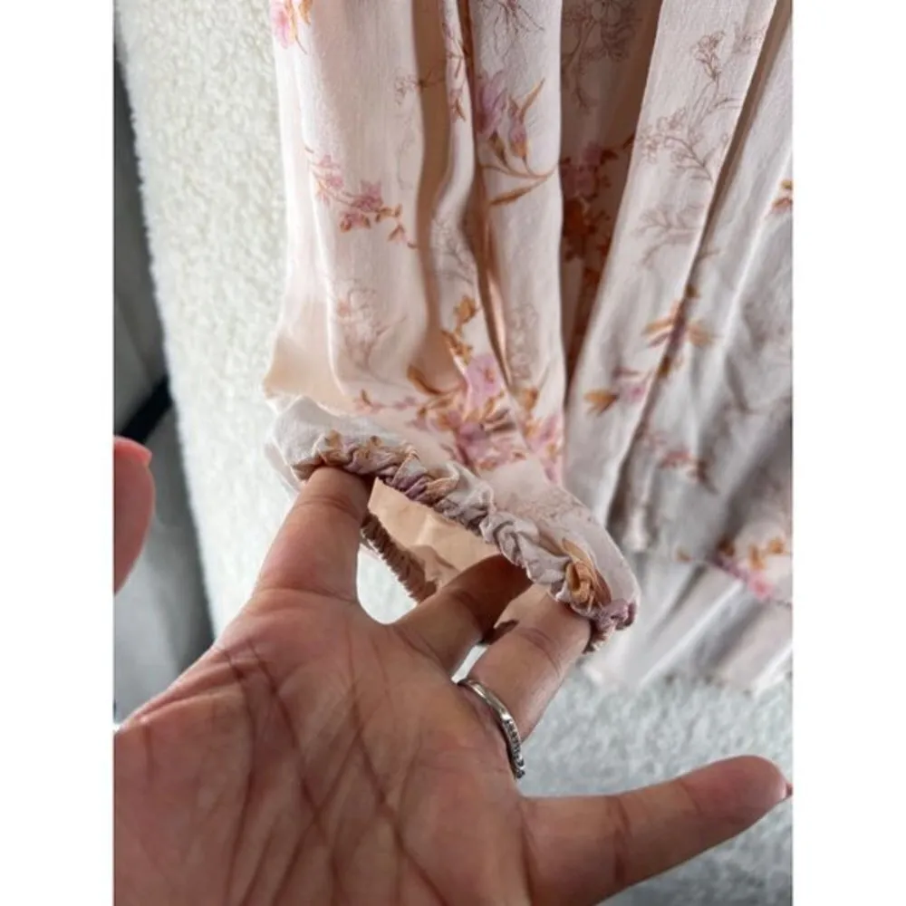 Knox Rose Womens Tops Size‎ XS Floral Print Tassels High Low Cottage Feminine - Image 5