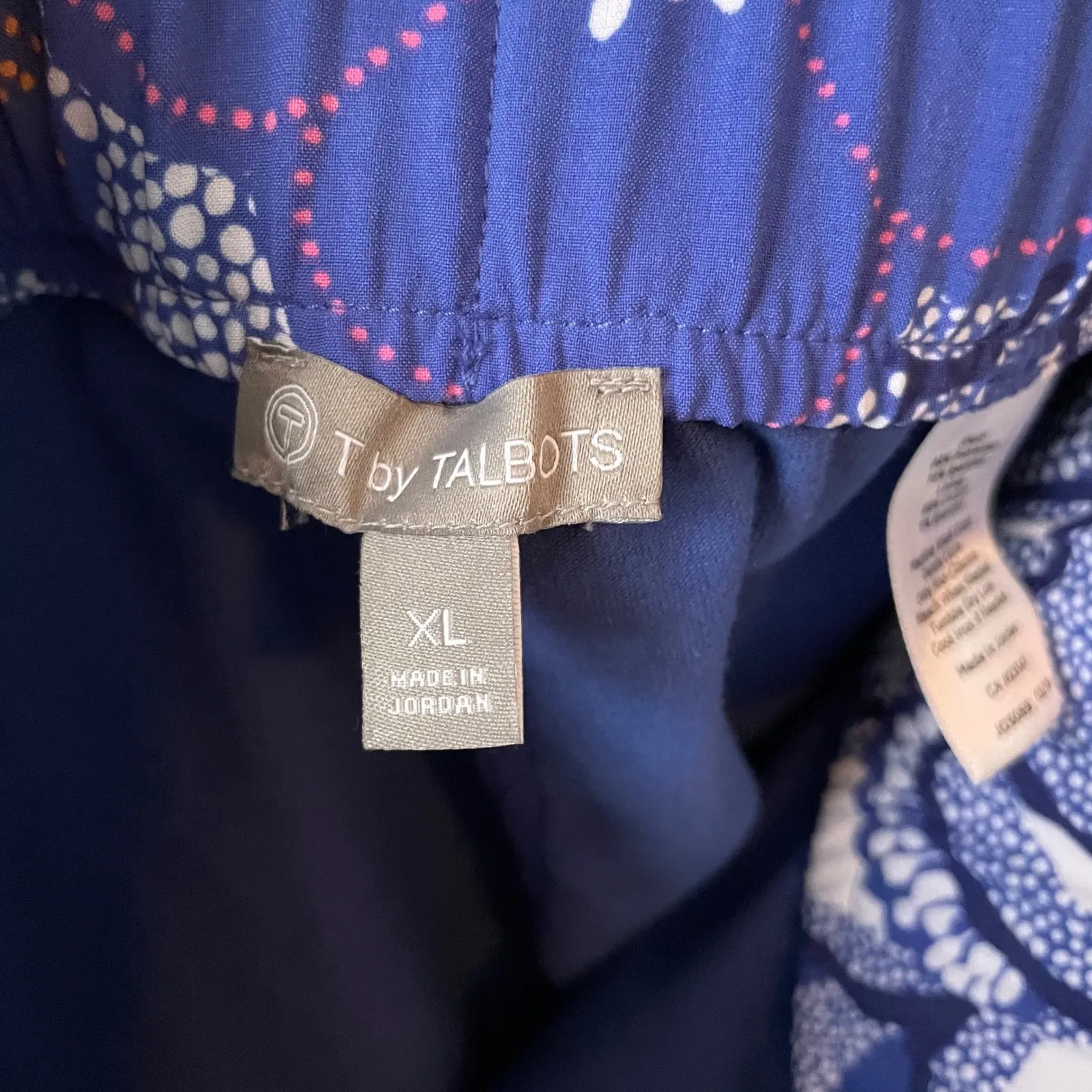 T by Talbots Blue Purple Floral Athletic Skirt Skort Tennis Golf Skirt Size XL - Image 7