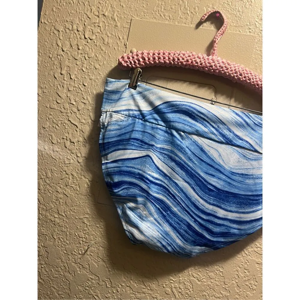 Outdoor Oasis Blue Marble Medium Coverage Swimsuit Bottom Woman’s 1X NEW - Image 9