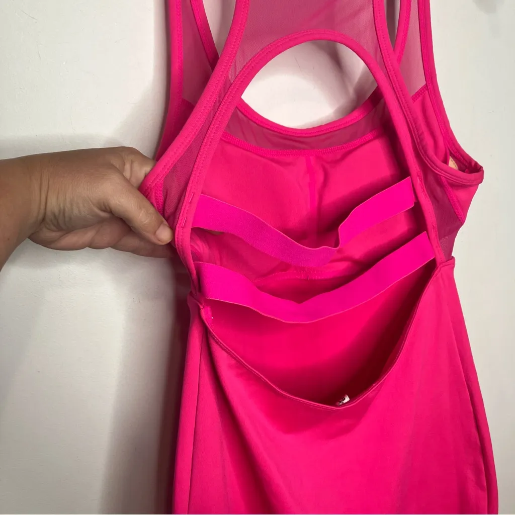 Fabletics Tropez Dress magenta hot pink Barbiecore women’s size‎ small casual - Image 7