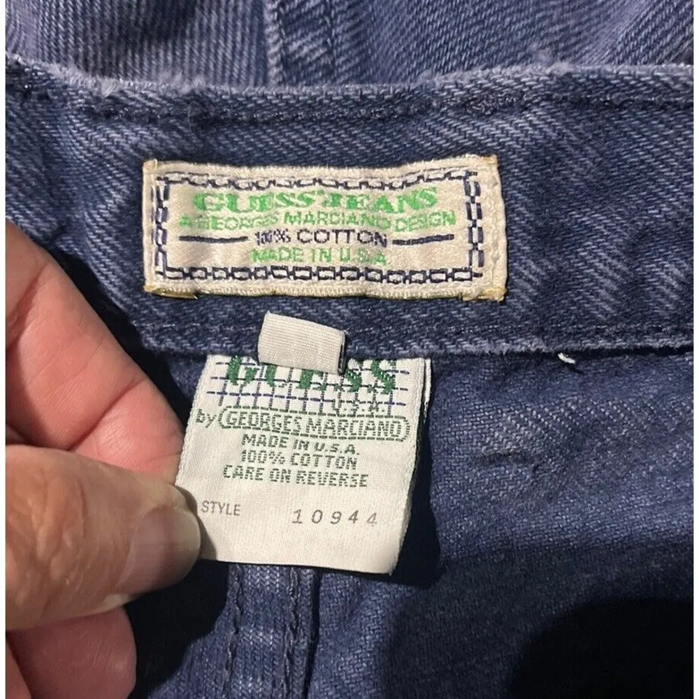 Vintage Y2K Guess High Waist Mom Jean Shorts GEORGES MARCIANO Design Size 33 - Image 4