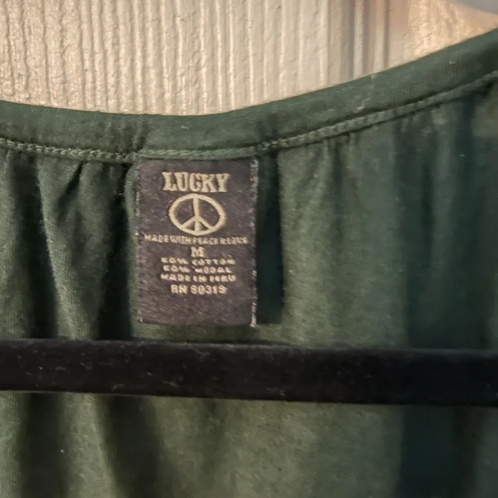 Lucky Made With Peace & Love Tie Dye 3/4 Sleeve Tunic - Image 3