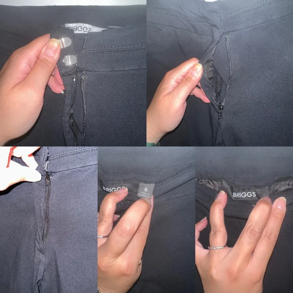 Briggs Women’s Ankle length Business Casual Pants Size 8 in black - Image 2