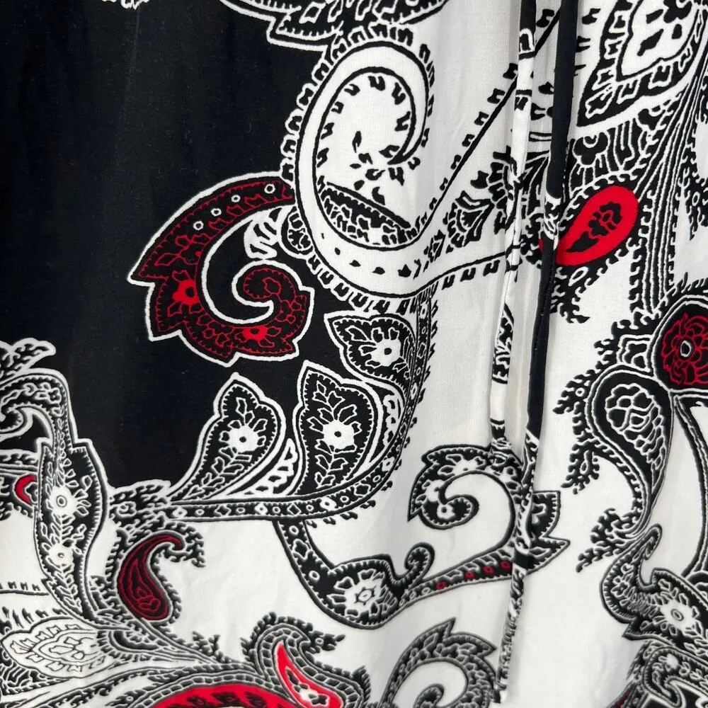 Soma Intimates Fantasia Angel Paisley Short sleeve Short Lounge PJ Dress small - Image 6