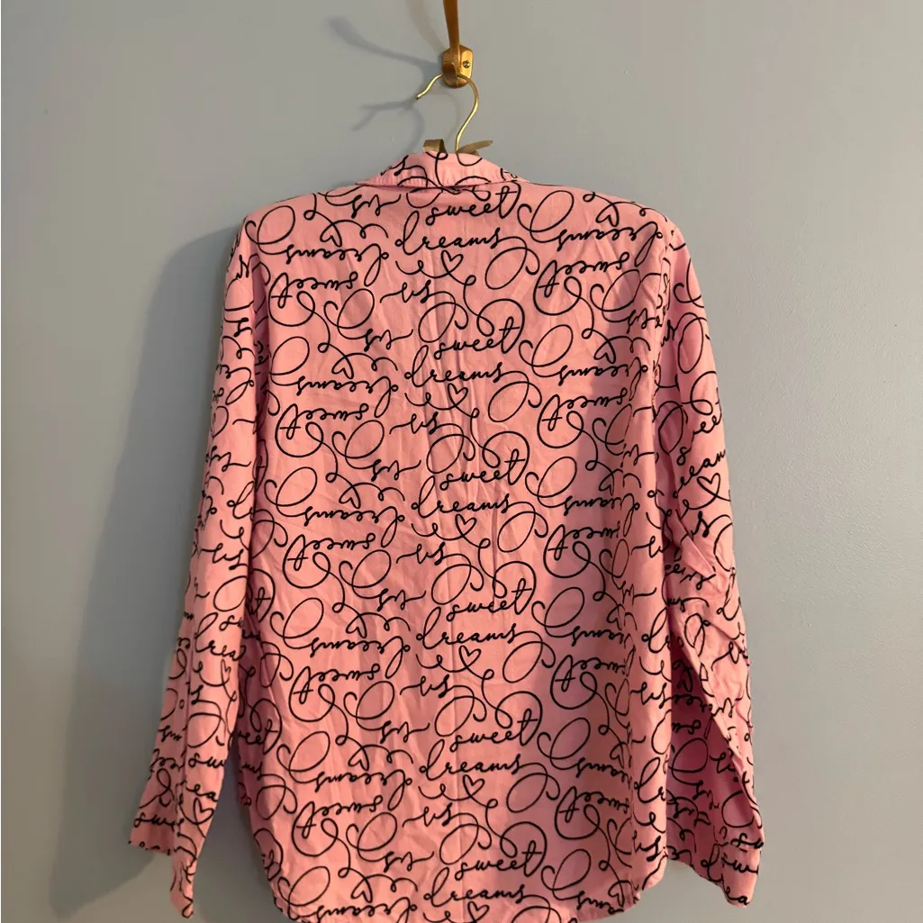 2 piece Victoria’s Secret “sweet dreams” pink and black pajama set size S - Image 9