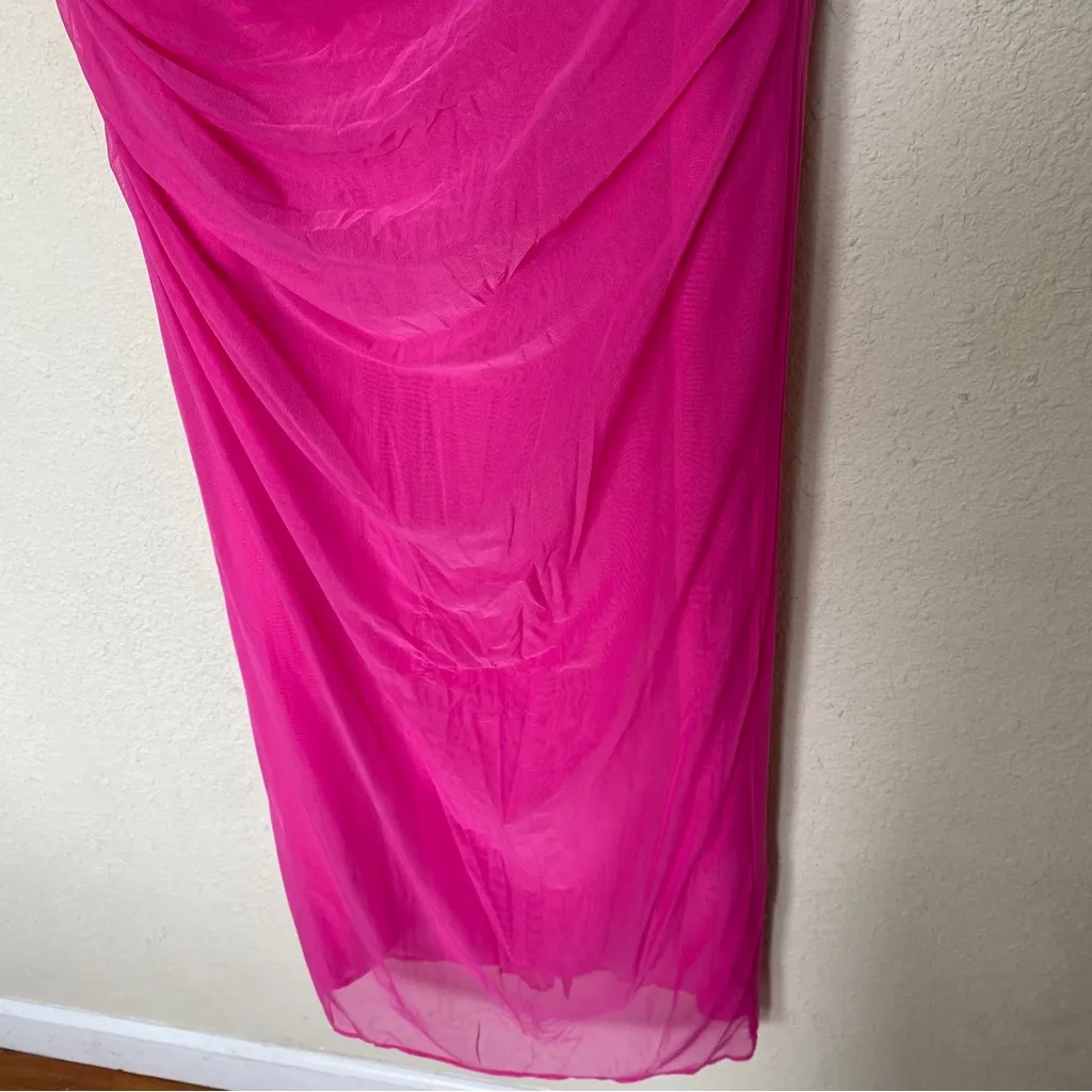 HOUSE OF CB   'Nalini'‎ Fuchsia Maxi Dress NWOT size S - Image 11