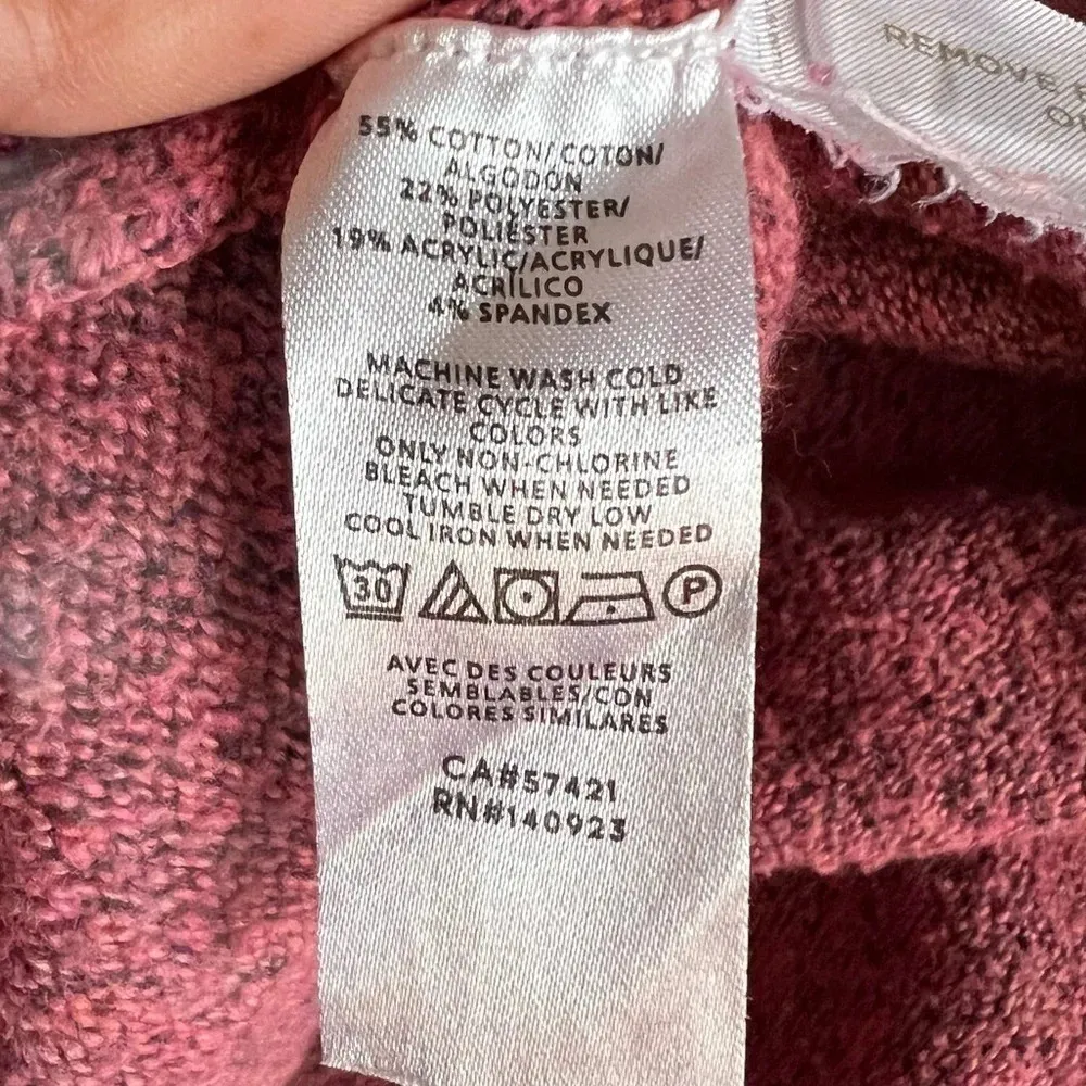 LOFT Shirttail Cowlneck Poncho Sweater Size Medium - Image 7