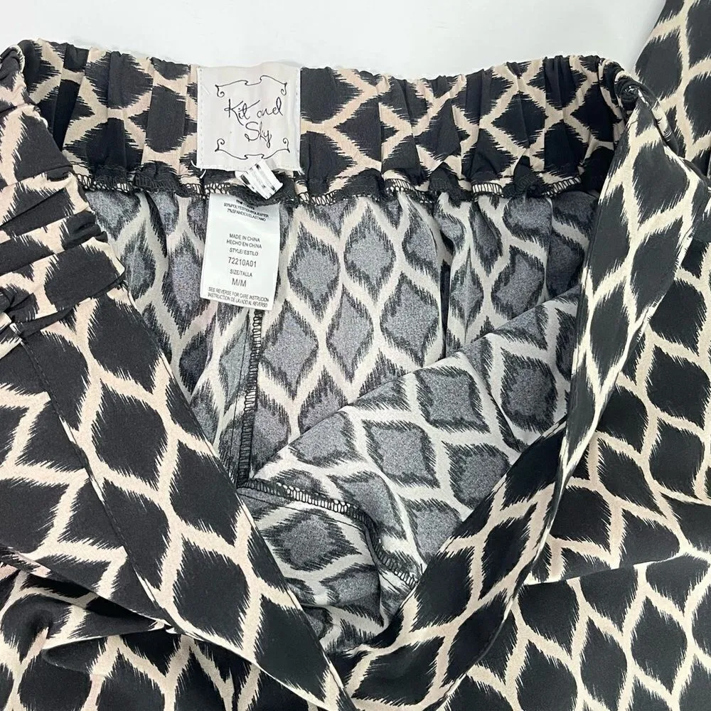 Kit & Sky High Waist Wide Leg Pallazo Pants - Image 11