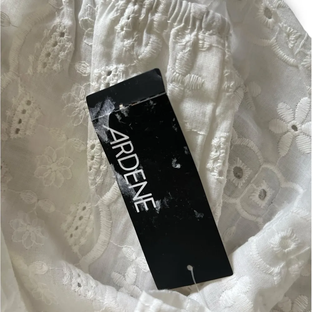 Ardene eyelet off the shoulder cropped summer top White Size M - Image 8