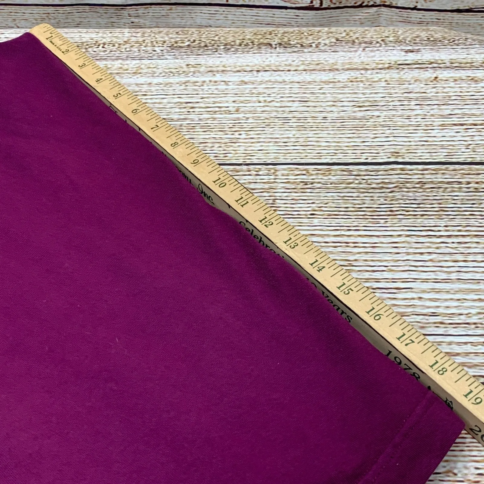 Terra & Sky Womens 2X Purple Cotton Blend Bermuda Shorts Elastic Waist Casual‎ - Image 6