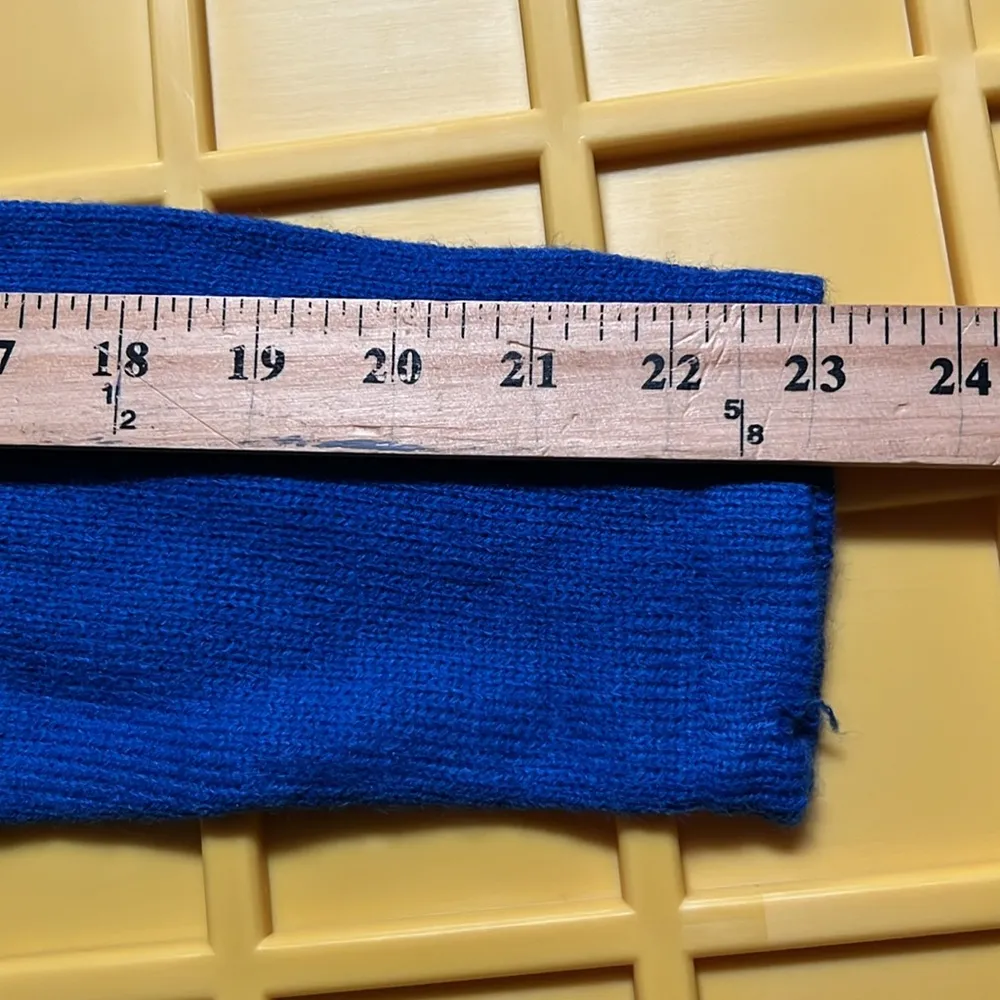 Cable & Guage large Olympian blue cardigan sweater long sleeve work casual flaw - Image 10