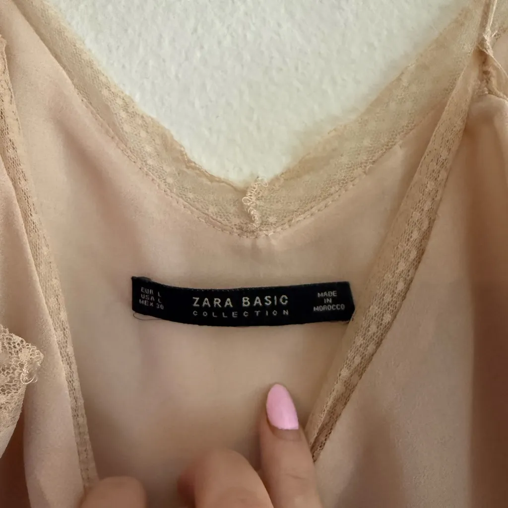 ZARA  Lace Trim Cami - Image 3