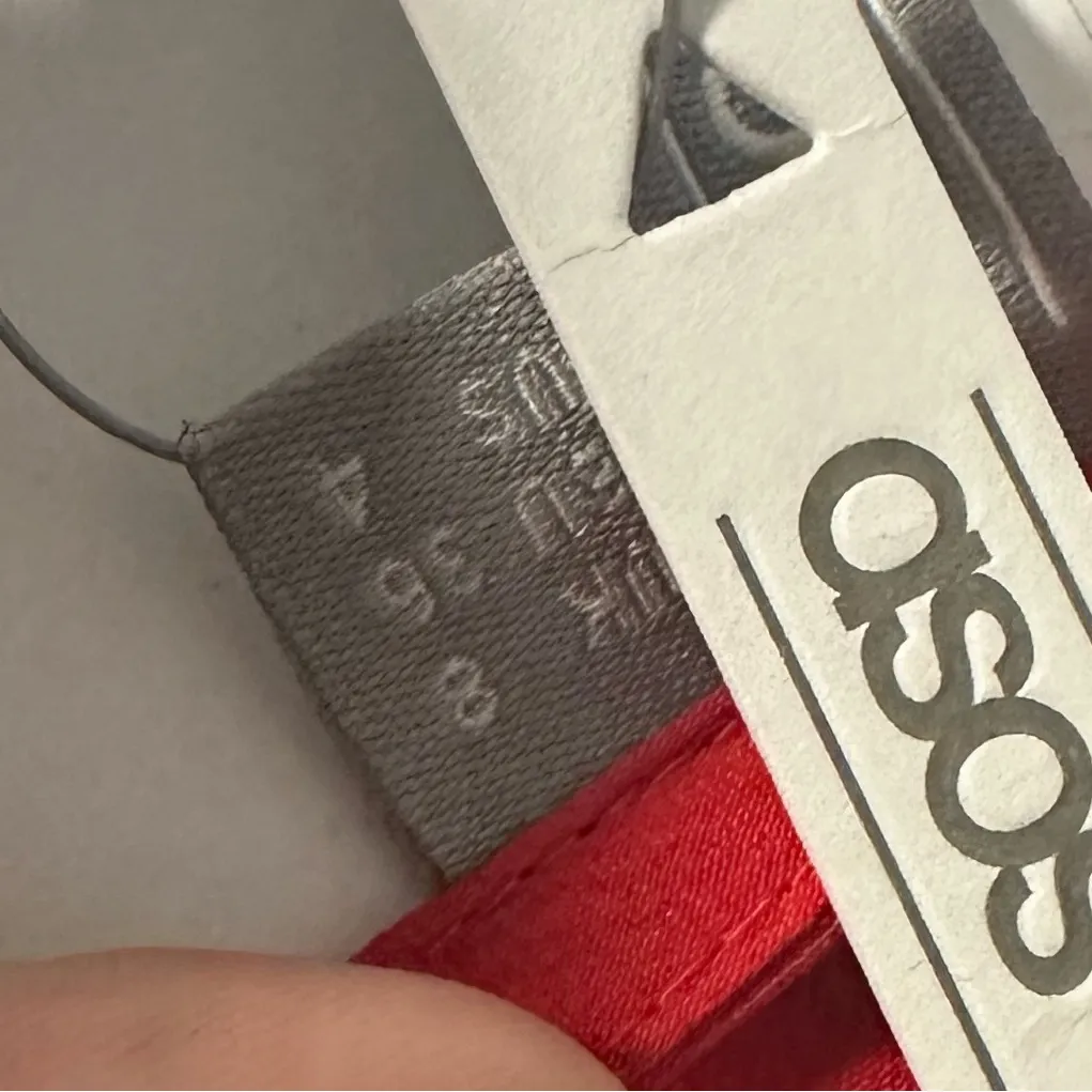 ASOS Red Floral Blouse with Tie Front - Image 4