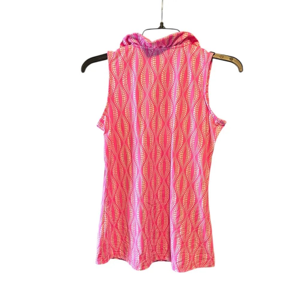 Lulu B Ruffle Neck Sleeveless Top Size XS Pink Dots NWT Coquette Cottagecore - Image 4