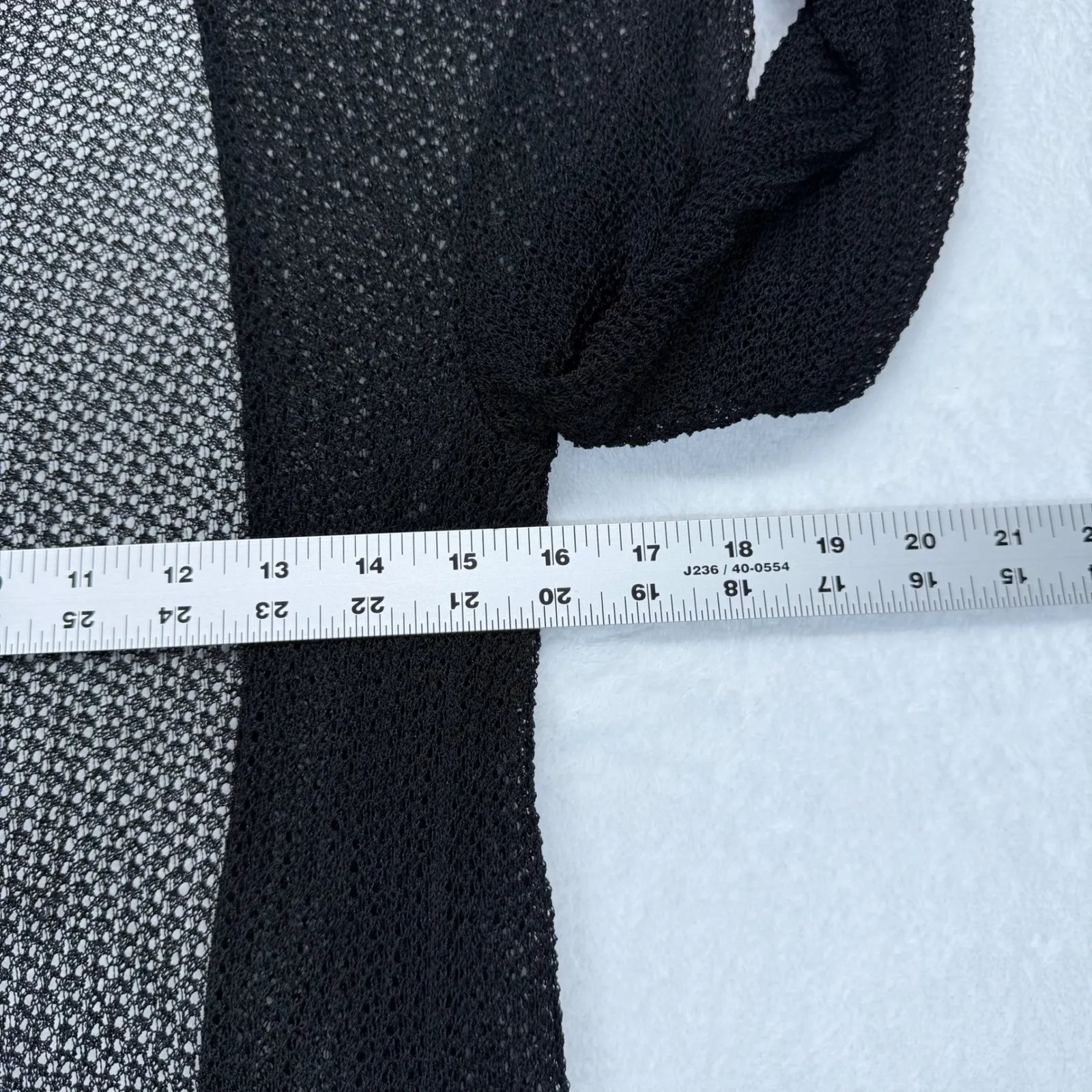 Eileen Fisher Open Front Cardigan Duster Lightweight Knit Cover Up Black‎ Size S - Image 5