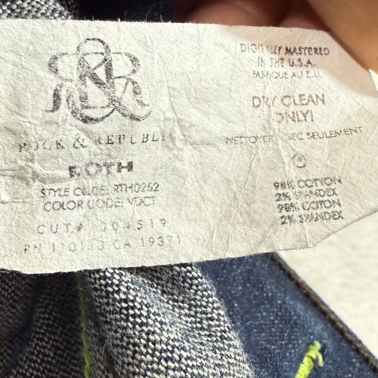 Rock‎ Republic 26 Roth Bootcut Jeans Embellished Pockets Denim Lowrise Y2K Retro - Image 9