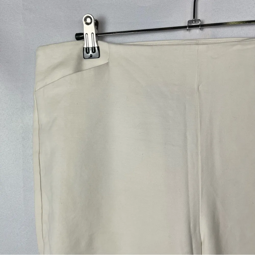 Vince Camuto Off White Skinny Leg Flat Front Dress Pants 10 - Image 3