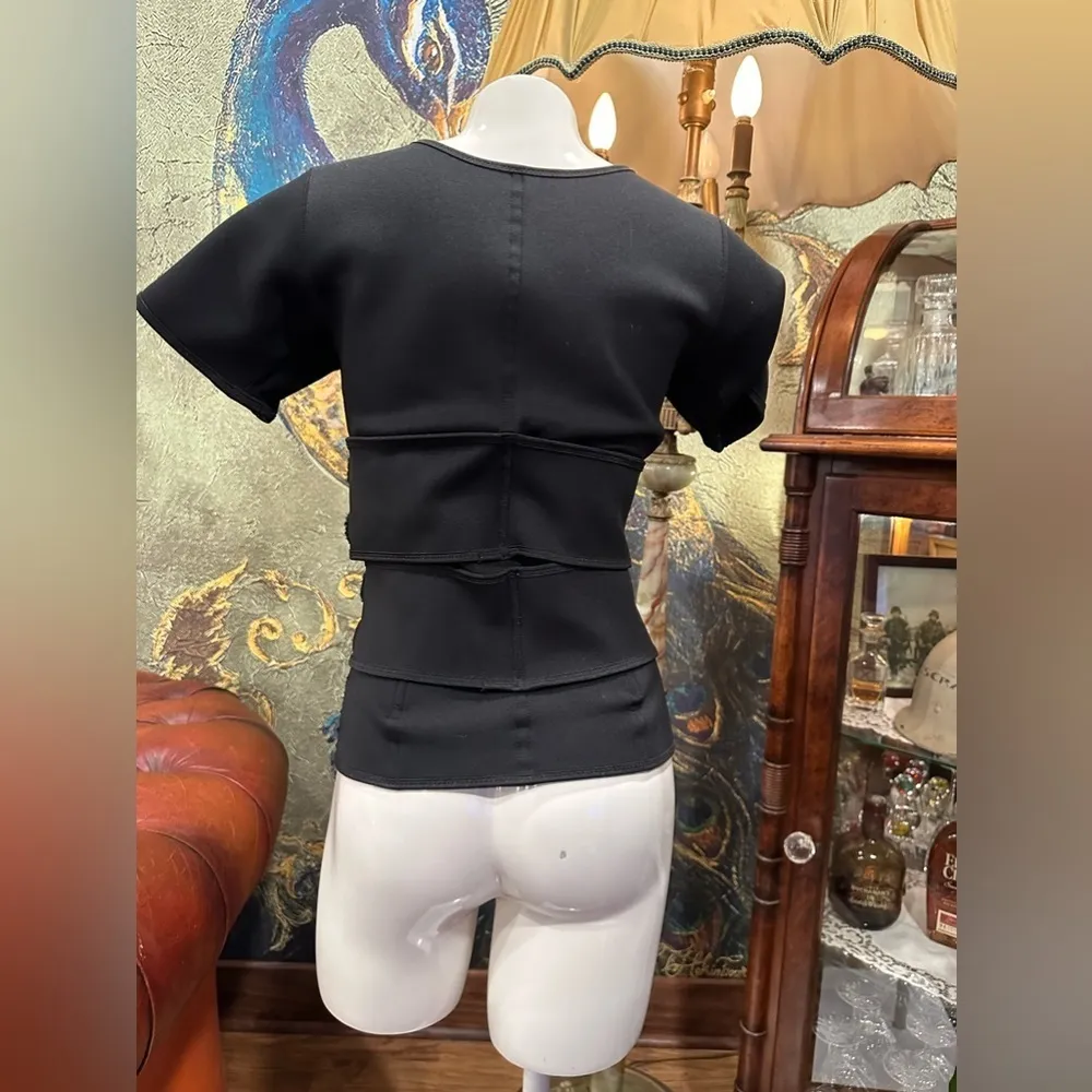 EUC Nebility Womens' Sauna Sweat Vest Weight Loss Workout Waist Trainer Black Size M - Image 6