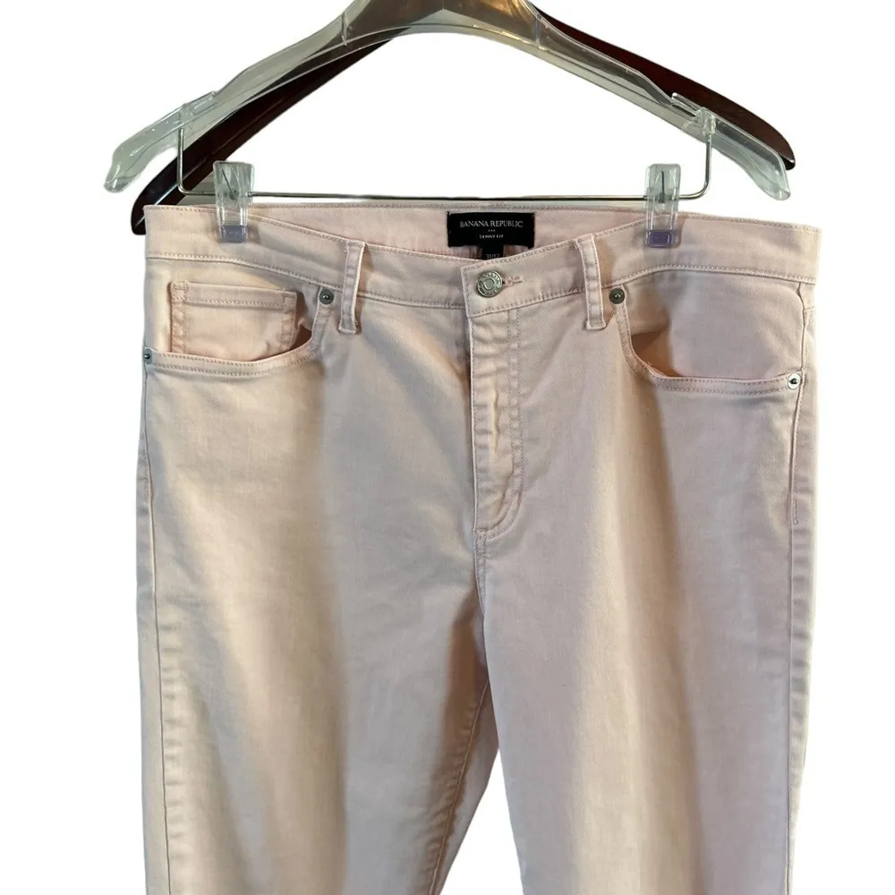 Banana republic skinny‎ fit size 12 light pink jeans - Image 8