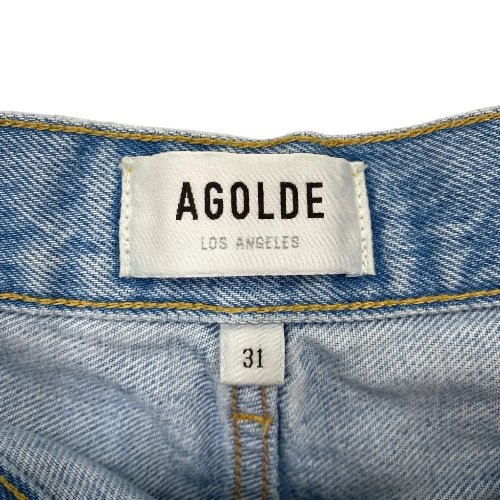 Agolde Parker Long Denim Jean Shorts - Image 6