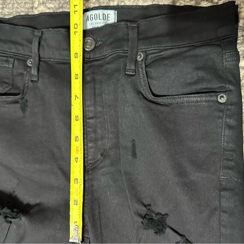 AGOLDE Denim Women’s Size 28 Moonstruck Black Sophie High Rise Skinny Jeans - Image 10