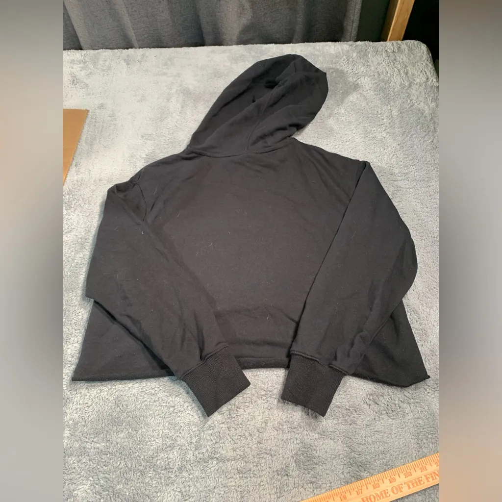 Nike center swoosh Black Cropped Hoodie XS - Image 10
