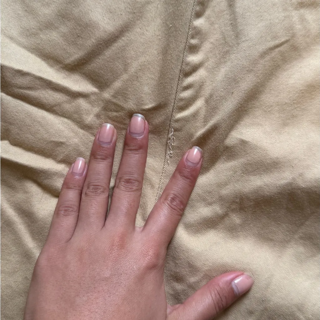 Vintage Lauren Ralph Lauren Tan Cotton Shorts Size 12P - Image 3