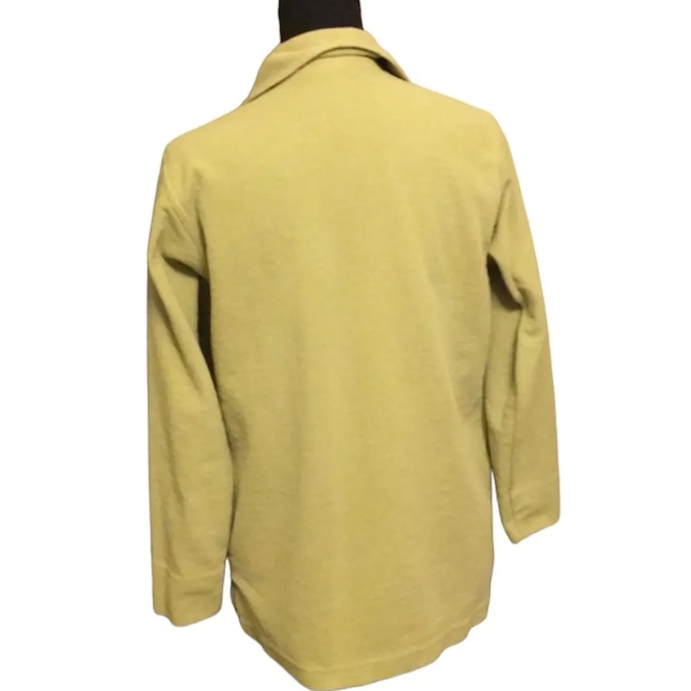 Country Cotton Green floral embroidered cardigan size Medium - Image 4