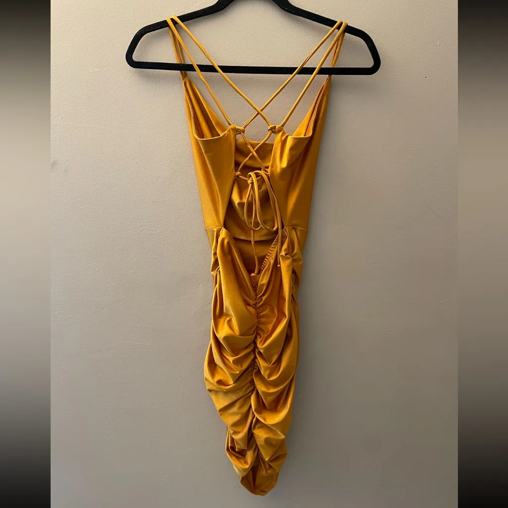 Windsor  gold strapped dress - Image 2