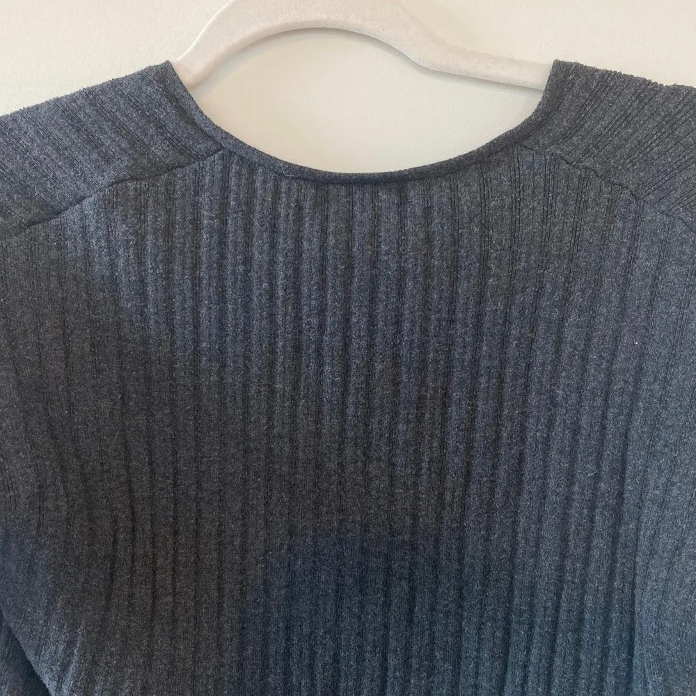 Women’s Moussy Long Sleeve Ribbed Sweater Dress Size Free Charcoal Gray - Image 7