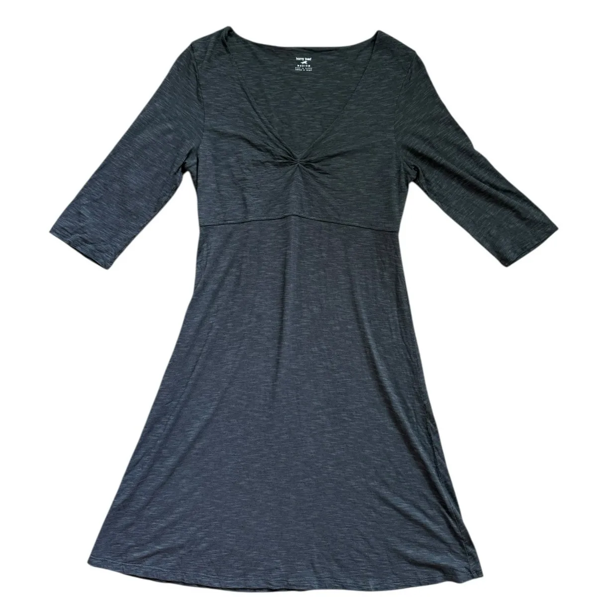 Horny Toad Rodalina Mini Dress Dark Heathered‎ Gray Size Medium - Image 3