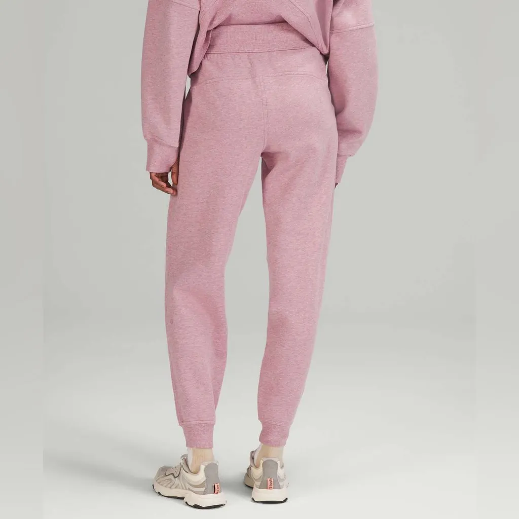 Lululemon Womens Size 14 Scuba High-Rise Jogger Heathered Pink Taupe - Image 2