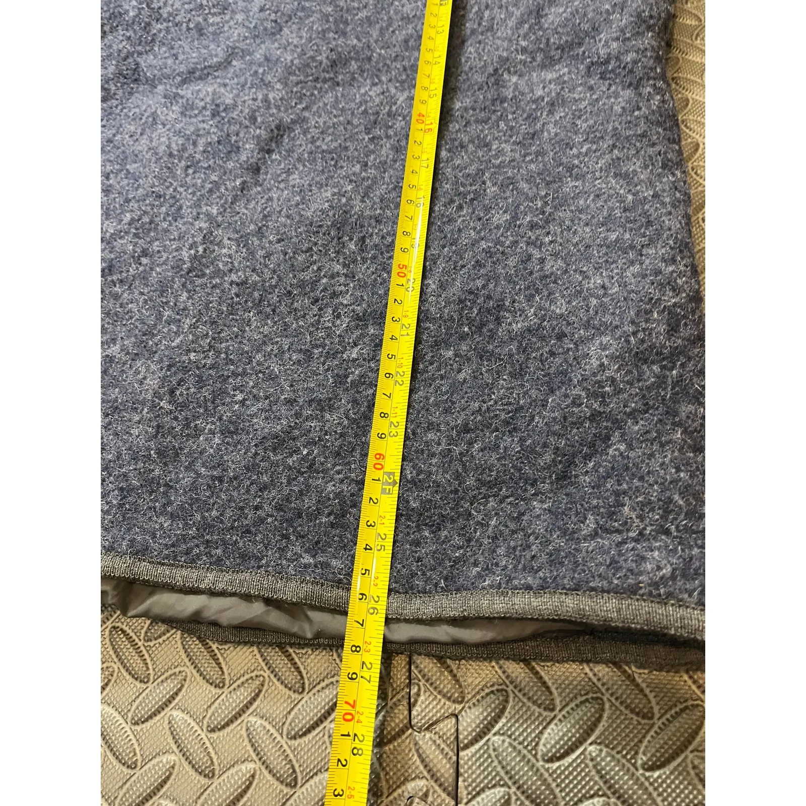 Vintage Montbell Womens Jacket Coat Wool Japan Size Medium Button Front‎ Blue Size L - Image 8