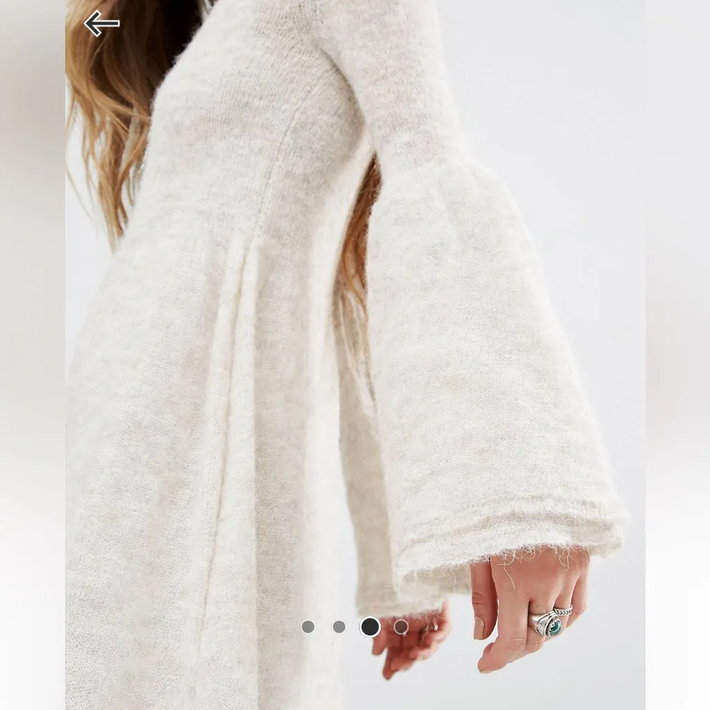 Free people y2k babydoll sweater dress size medium - Image 4