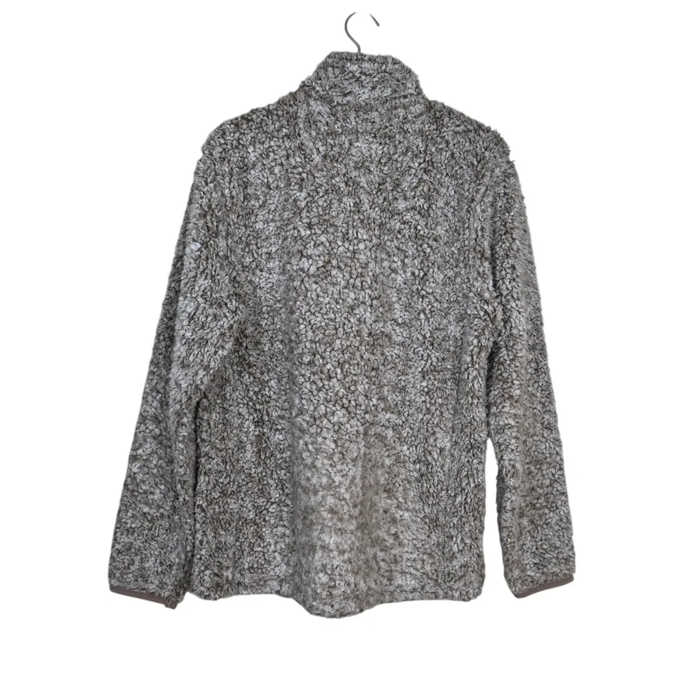 Southern Shirt Womens M Plush Sherpa Pile 1/4 Zip Pullover - Image 2