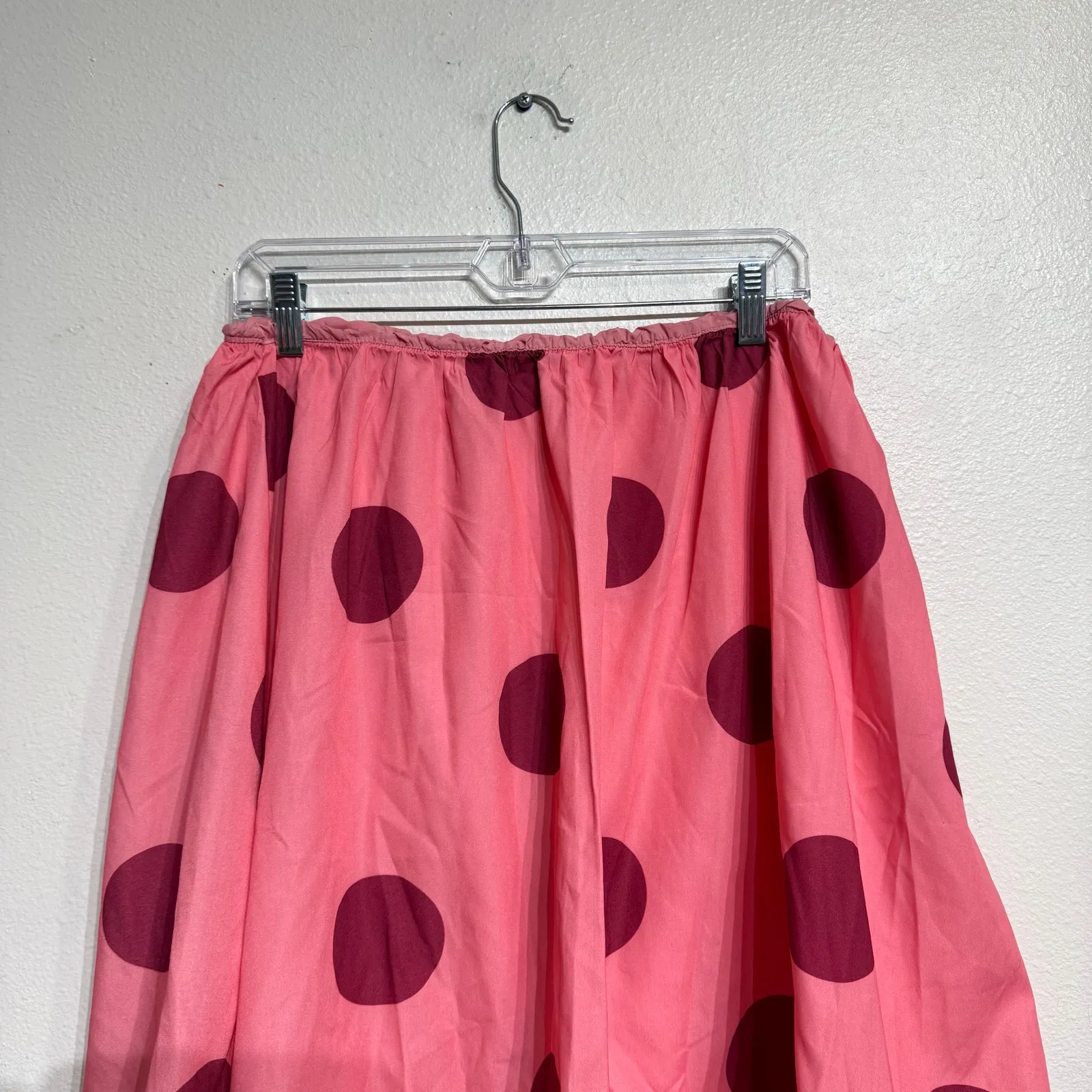 Pink Polka Dot Sleeveless Mini Bubble Dress Sz M Size M - Image 7
