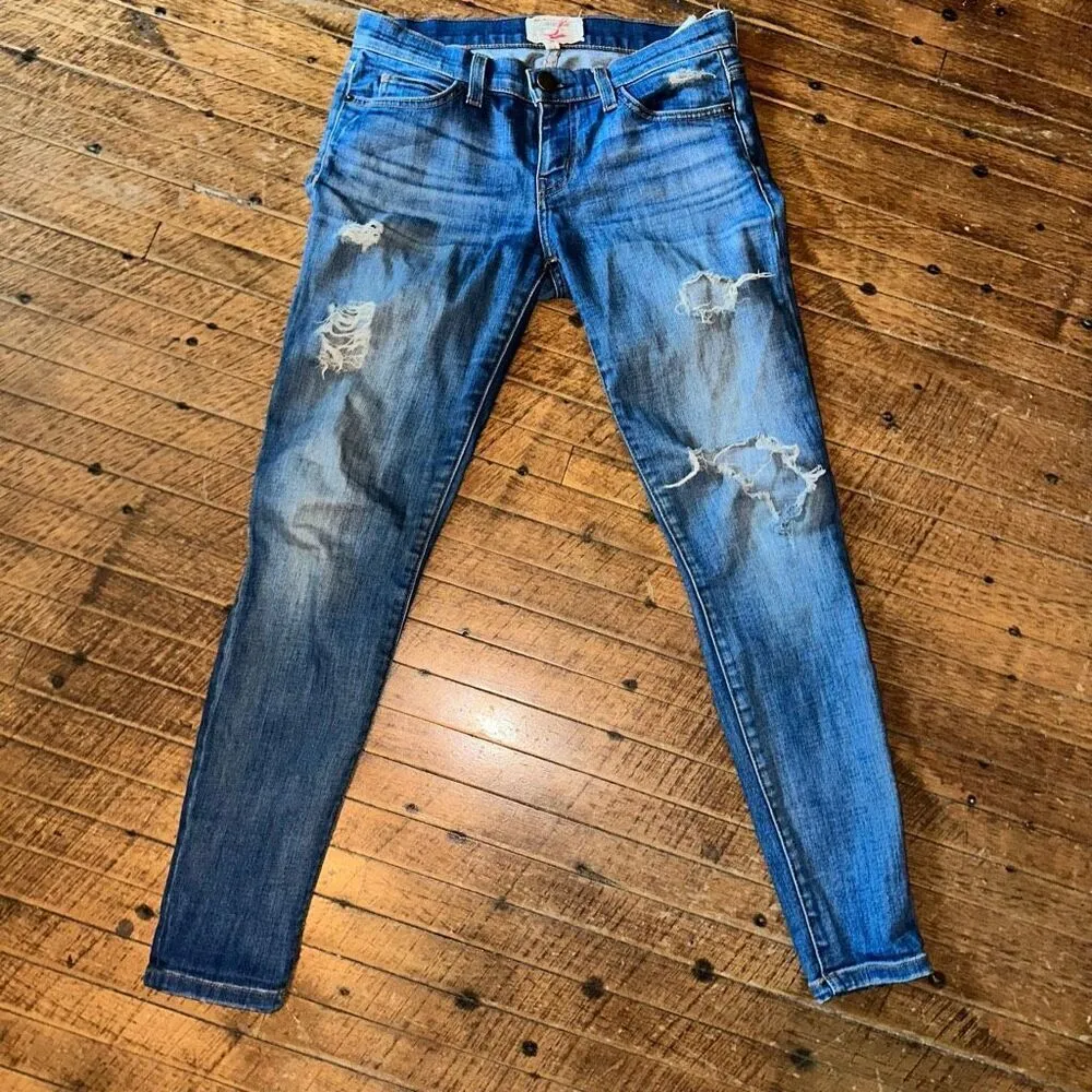 Current Elliot 25 The Stiletto designer luxe distressed jeans - Image 2